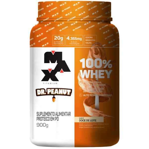 100% Whey Dr. Peanut Pote 900g - Max Titanium