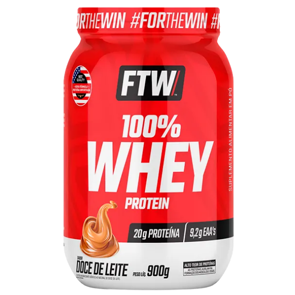 100% Whey protein Pote 900g - FTW
