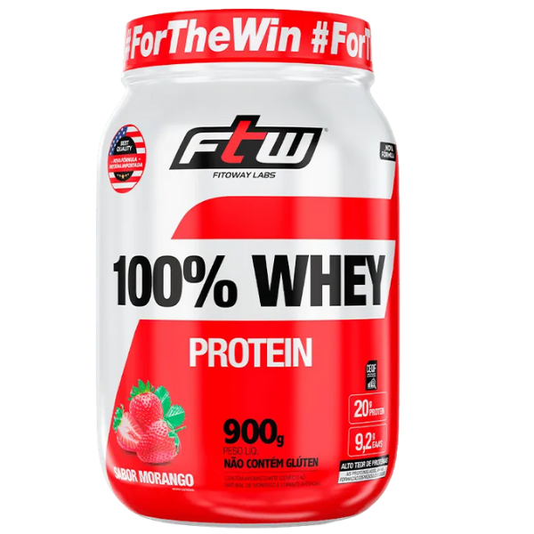 100% Whey protein Pote 900g - FTW