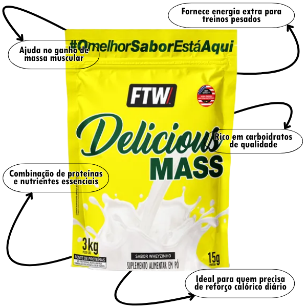 Combo 1 Hipercalórico, 1 Whey, 1 Creatina + Brinde