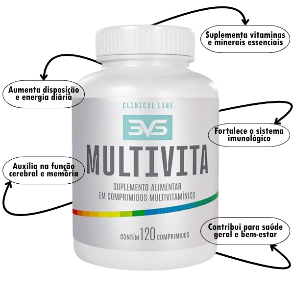 Combo 1 Beta-Alanina, 1 Glutamina e 1 Multivitamínico