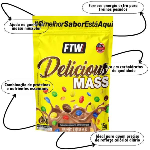 Combo 1 Hipercalórico, 1 Whey, 1 Creatina + Brinde