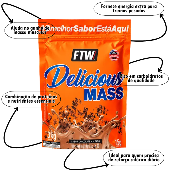 Combo 1 Hipercalórico, 1 Whey, 1 Creatina + Brinde