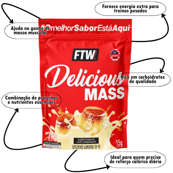 Combo 1 Hipercalórico, 1 Whey, 1 Creatina + Brinde