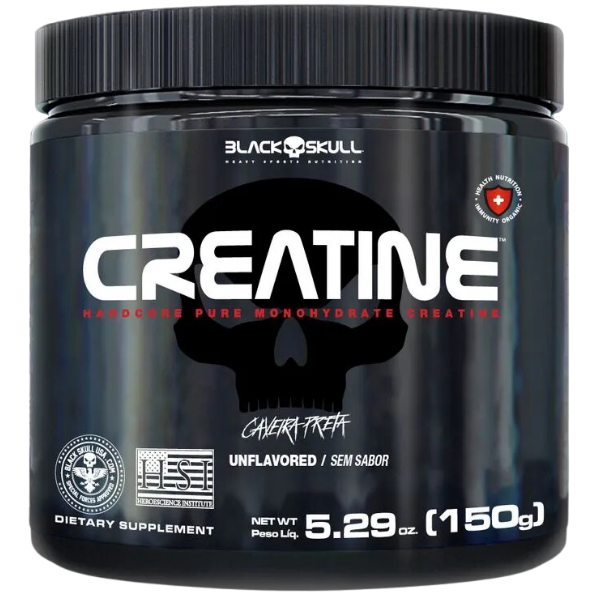 Creatina Pura - Creatine MonoHidratada - Black Skull