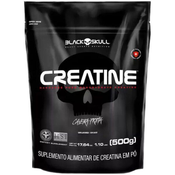 Creatina Pura - Creatine MonoHidratada - Black Skull