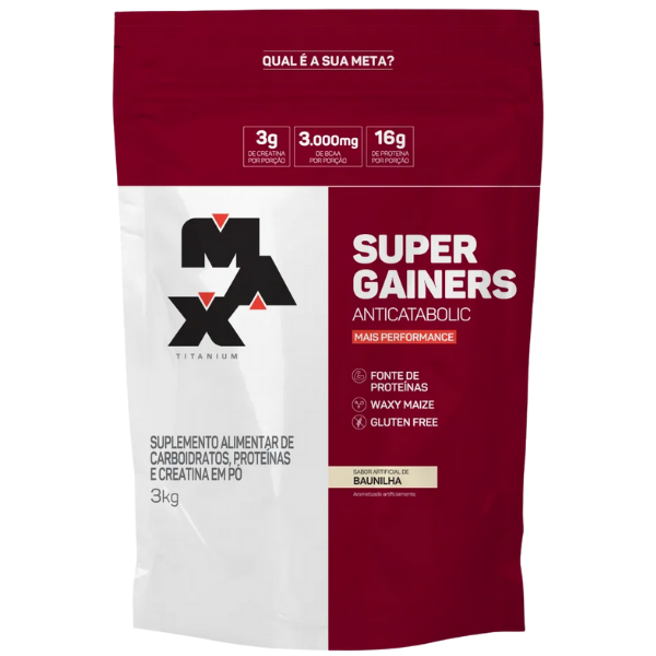Hipercalórico Super Gainers 3kg - Max Titanium