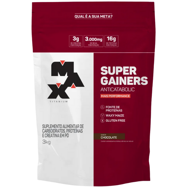 Hipercalórico Super Gainers 3kg - Max Titanium