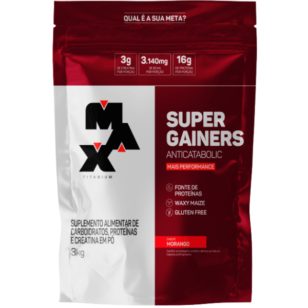 Hipercalórico Super Gainers 3kg - Max Titanium