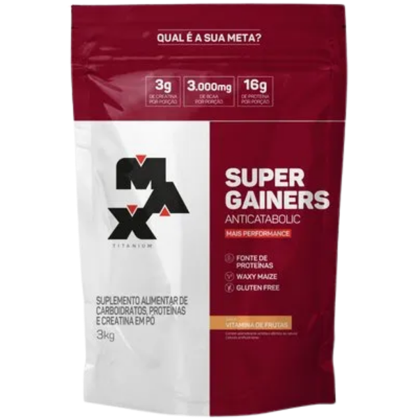 Hipercalórico Super Gainers 3kg - Max Titanium