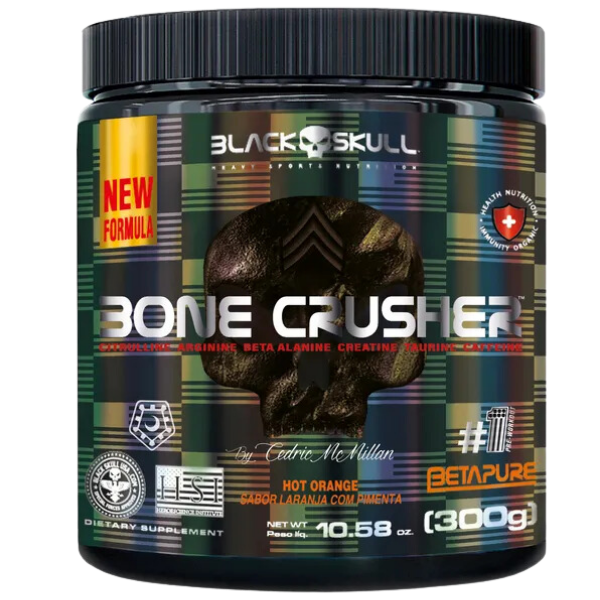 Pré-Treino Bone Crusher (Nova Formula) - Black Skull
