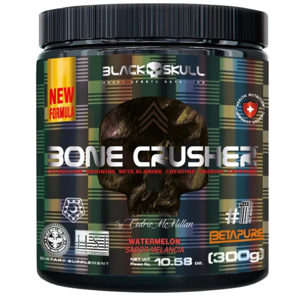 Pré-Treino Bone Crusher (Nova Formula) - Black Skull
