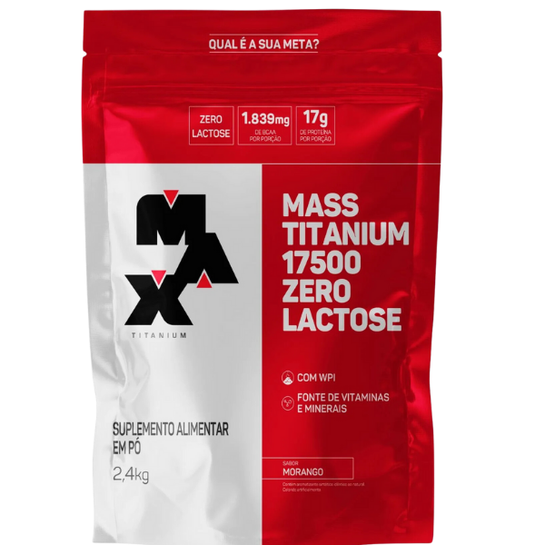 Hipercalórico Mass Titanium Zero Lactose 2,4kg - Max Titanium