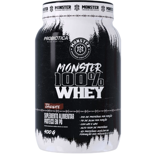 Monster 100% Whey Pote 900g - Probiótica
