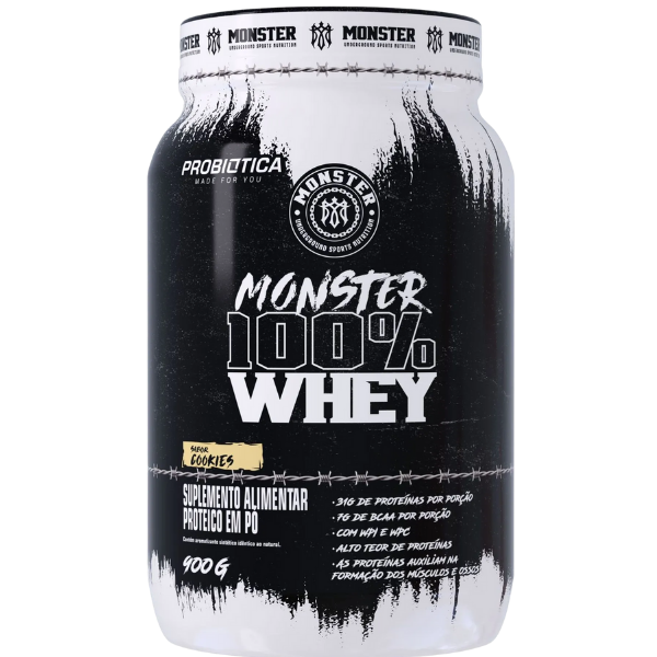 Monster 100% Whey Pote 900g - Probiótica