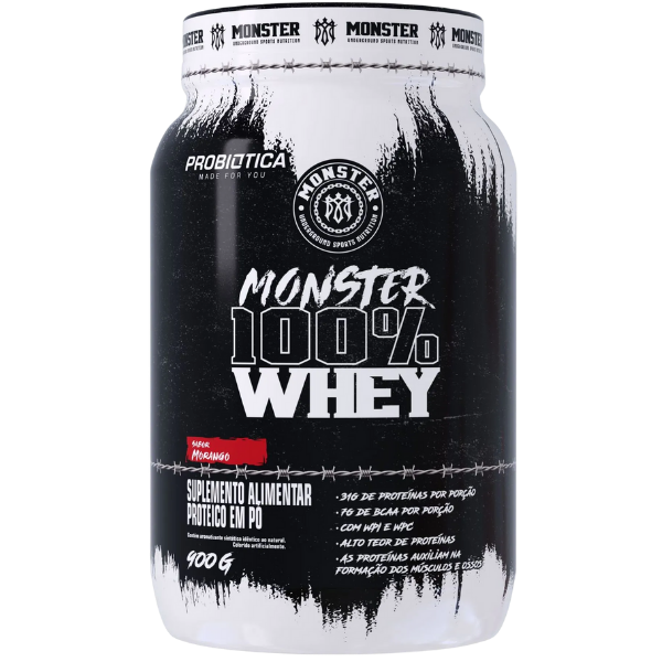 Monster 100% Whey Pote 900g - Probiótica