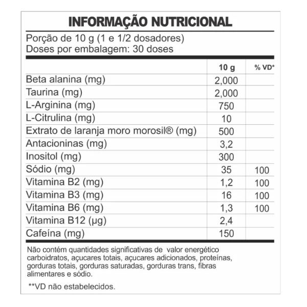 Pré-Treino Abissal 300g - Shark Pro