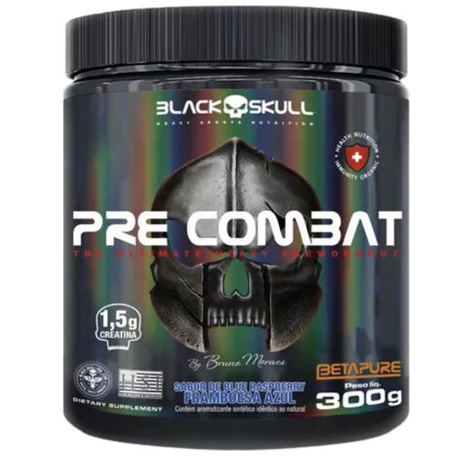 Pré-Treino Pré Combat By Bruno Moraes - Black Skull