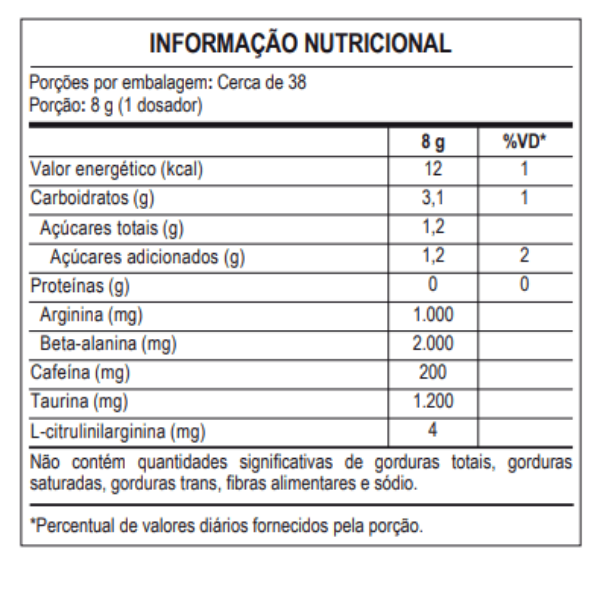 Pré Treino - Pré Work Out M5 300g - Probiótica