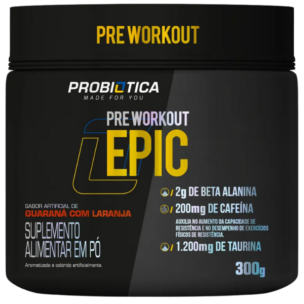 Pré-Treino Epic 300g - Probiótica