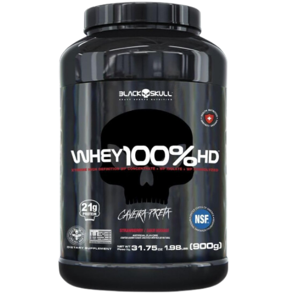 Whey 3W 100% HD - Black Skull