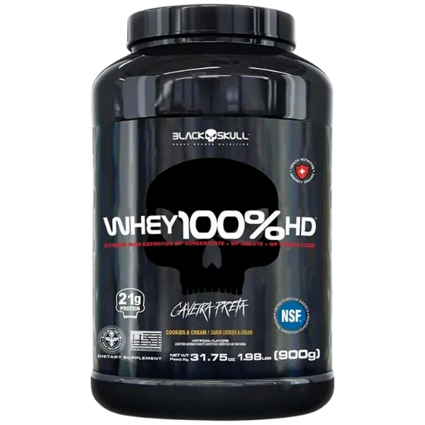Whey 3W 100% HD - Black Skull