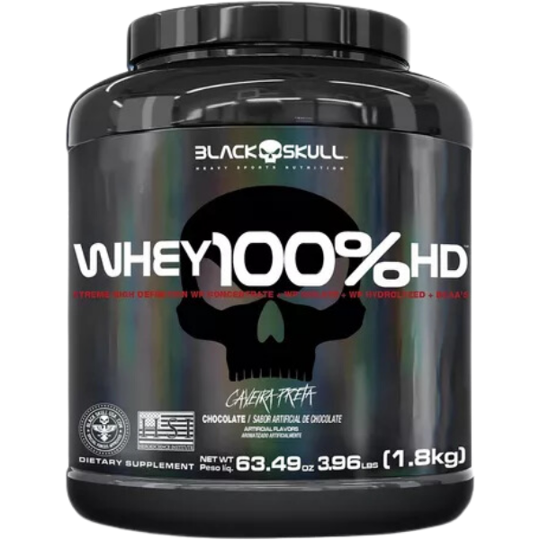 Whey 3W 100% HD - Black Skull