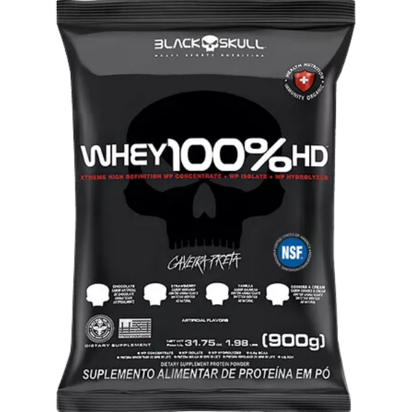 Whey 3W 100% HD - Black Skull