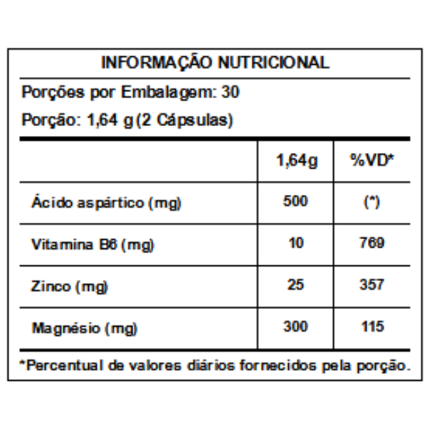 ZMA Testo Booster 60 Cápsulas - integralmedica