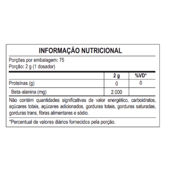 100% Pure Beta Alanina 150g - Probiótica