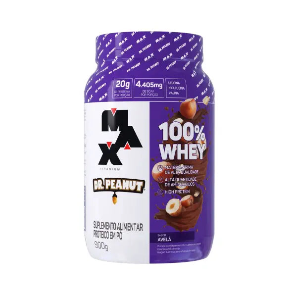 100% Whey Dr. Peanut Pote 900g - Max Titanium
