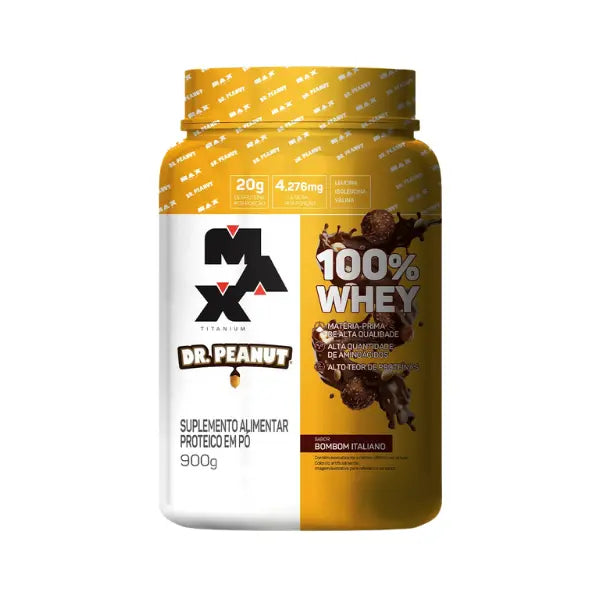 100% Whey Dr. Peanut Pote 900g - Max Titanium