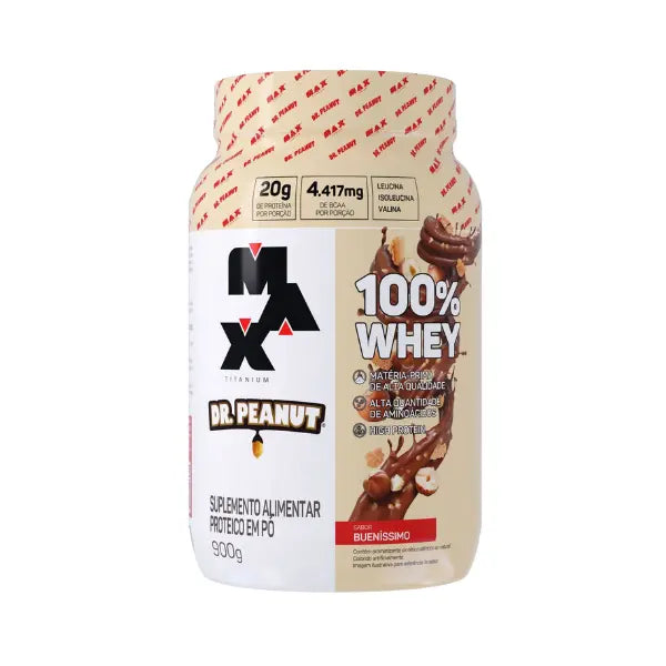 100% Whey Dr. Peanut Pote 900g - Max Titanium