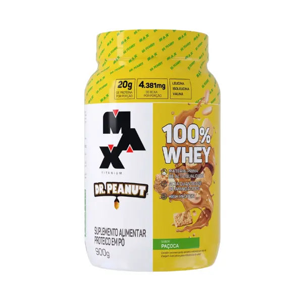 100% Whey Dr. Peanut Pote 900g - Max Titanium