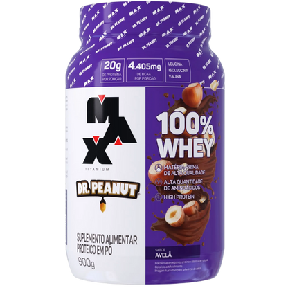 100% Whey Dr. Peanut Pote 900g - Max Titanium