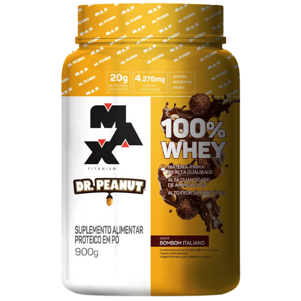 100% Whey Dr. Peanut Pote 900g - Max Titanium