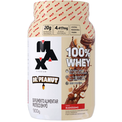 100% Whey Dr. Peanut Pote 900g - Max Titanium