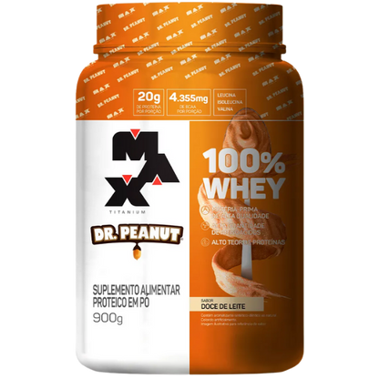 100% Whey Dr. Peanut Pote 900g - Max Titanium