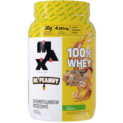 100% Whey Dr. Peanut Pote 900g - Max Titanium