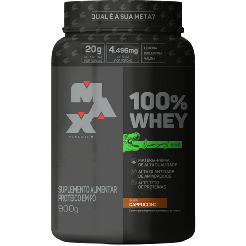 100% Whey da Linha Ramon Dino Pote 900g - Max Titanium