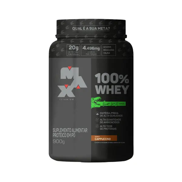 100% Whey da Linha Ramon Dino Pote 900g - Max Titanium