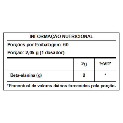 Beta Alanina 123g - Integralmedica