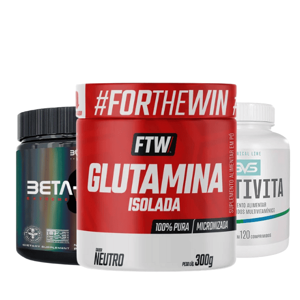 Beta Alanina + Glutamina + Multivitamínico