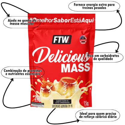 Combo 1 Hipercalórico, 1 Whey, 1 Creatina + Brinde