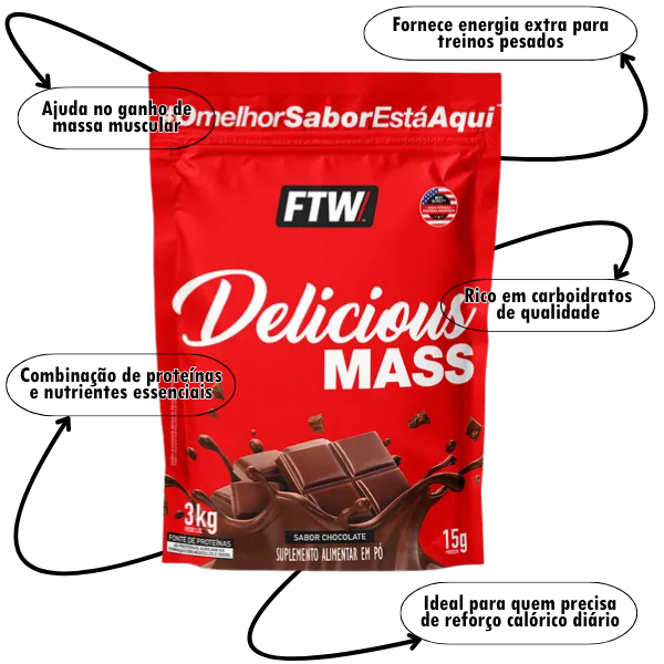Combo 1 Hipercalórico, 1 Whey, 1 Creatina + Brinde