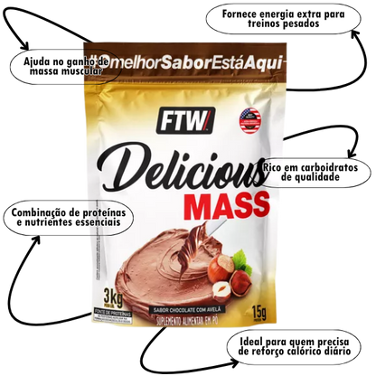 Combo 1 Hipercalórico, 1 Whey, 1 Creatina + Brinde