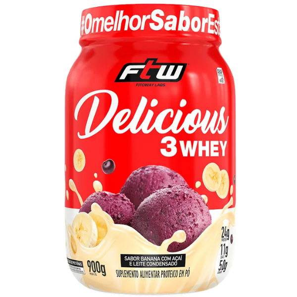 Delicious 3Whey Pote 900g - FTW