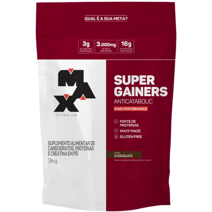 Hipercalórico Super Gainers 3kg - Max Titanium