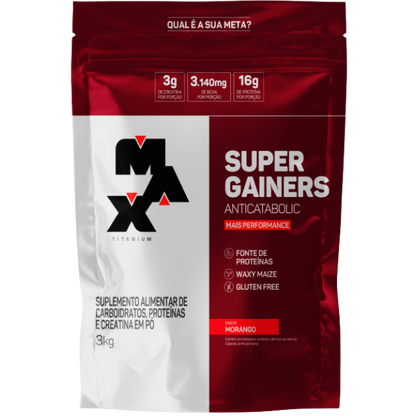 Hipercalórico Super Gainers 3kg - Max Titanium
