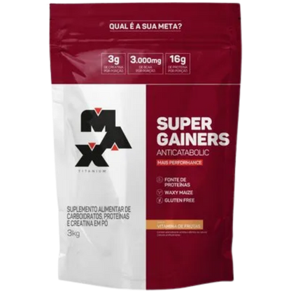 Hipercalórico Super Gainers 3kg - Max Titanium